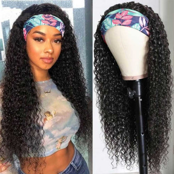 Beaudiva Super Affordable Kinky Curly Headband Wig Virgin Remy Human Hair